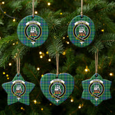 Duncan Ancient Tartan Crest Christmas Ceramic Ornament
